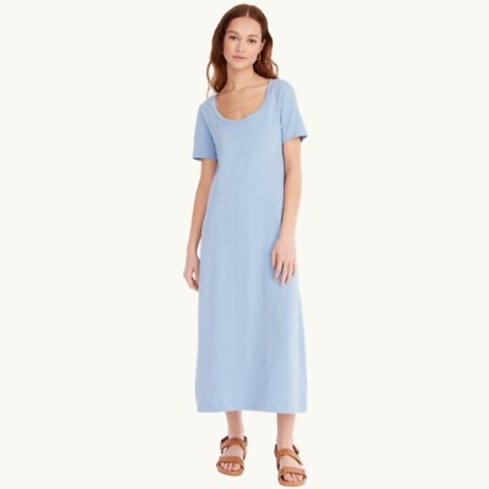 J. Crew Short Sleeve Cotton Shirt Dress Size Large